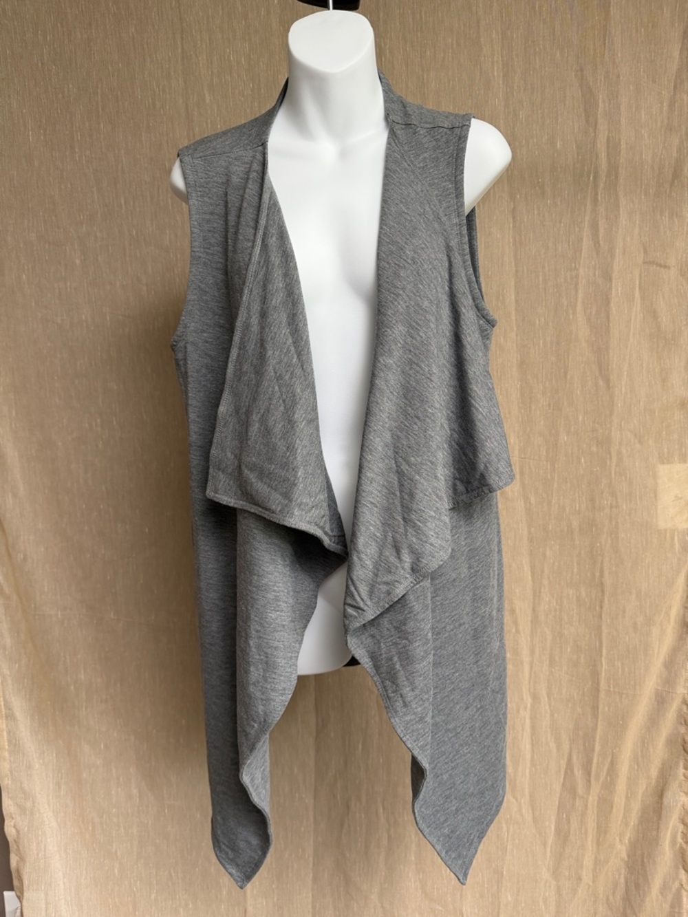 Matilda Jane Gray Open-Front Knit Vest